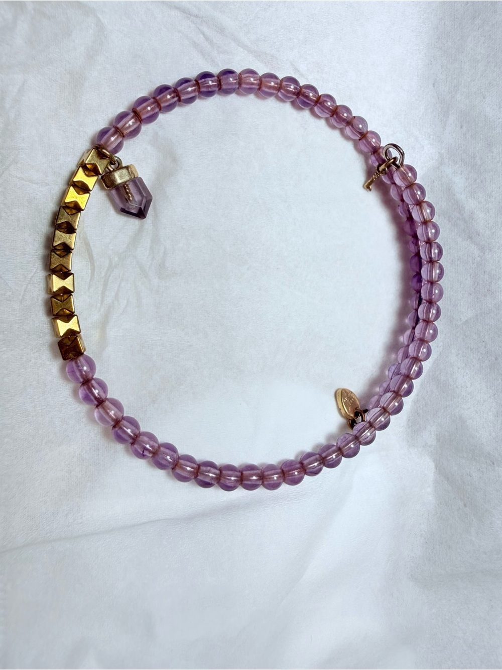 KEEP Collective Amethyst "Happiness" Inspo Wrap Bracelet